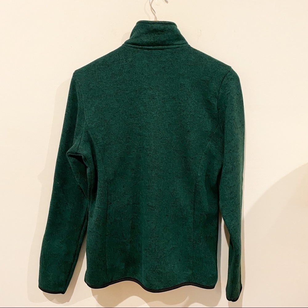 Charles River Apparel Comfy 1/4 Zip Pullover Sweatshirt. Green. Medium - Picture 3 of 7